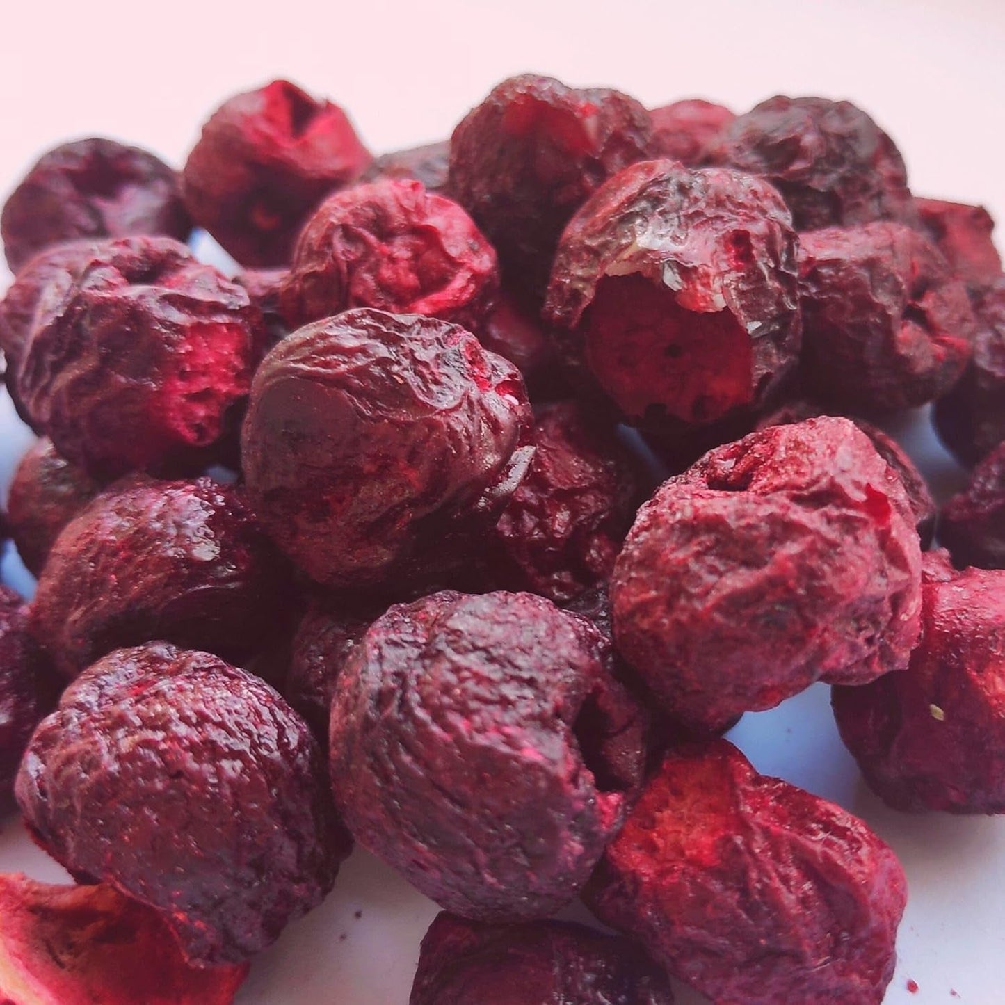 Gefriergetrocknete Kirschen | Getrocknete Sauerkirschen | Gefriergetrocknete Früchte | Gefriergetrocknete Trockenfrüchte | Gefriergetrocknete Früchte Getrocknete Kirschen | Pelz-Smoothie Gefriergetrocknete Früchte (90 g) Dehydrierte Produkte Naty Shop