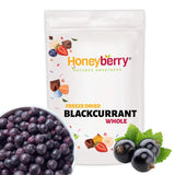 Gefriergetrocknete schwarze Johannisbeeren 250g - Gefriergetrocknete Früchte - Gefriergetrocknete Trockenfrüchte - Getrocknete schwarze Johannisbeeren zum Backen, Müsli, Dekorieren von Kuchen, Desserts Dehydrierte Produkte Naty Shop 250G