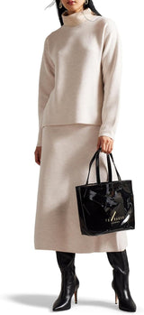 Ted Baker Damen Nikicon Vinyl Bow Shopper-Taschen Damen Naty Shop