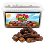 Getrocknete Datteln von Bite & Delight – Ganz, getrocknet und natürlich – Aromatische Süßigkeiten – Lecker und saftig – Verzehrfertiger Fruchtsnack – Vegan – Ohne Zuckerzusatz – 1250 g Dehydrierte Produkte Naty Shop 2500