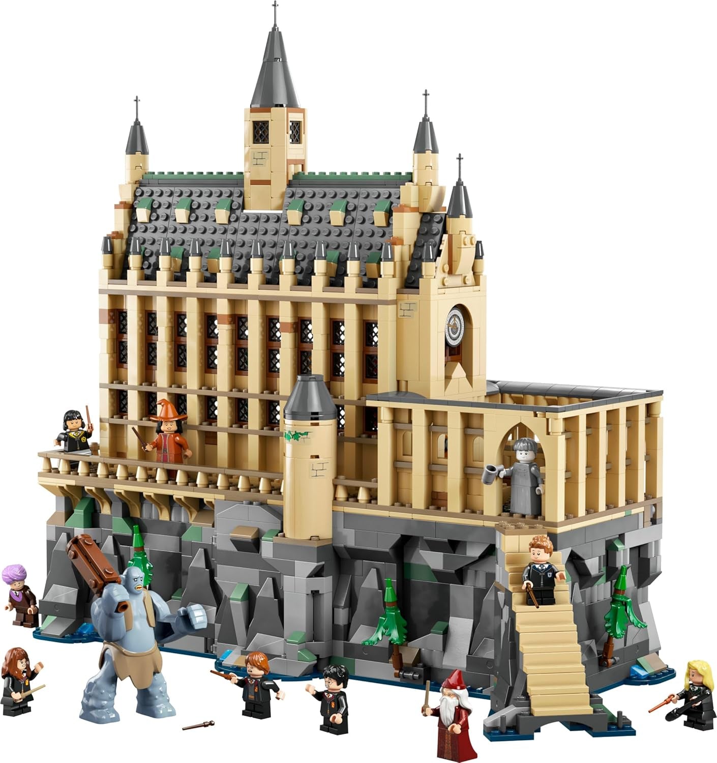 LEGO Harry Potter Schloss Hogwarts: Die Große Halle, Sammelspielzeug mit 11 Minifiguren, darunter Hermine Granger, magisches Geschenk für Jungen und Mädchen 76435 Bausets Besuchen Sie den LEGO-Store