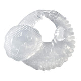 Infantino 316564-01 Infantino Transparente Beißringe – weicher Beißring, aus ungiftigem Material, für sensorische Entwicklung und Unterstützung beim Zahnen, mehrfarbig