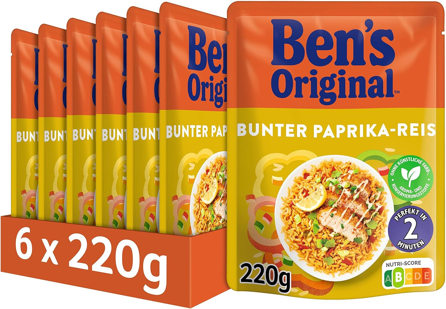 BEN'S ORIGINAL™ Mexikanischer Expressreis 6 x 220 g