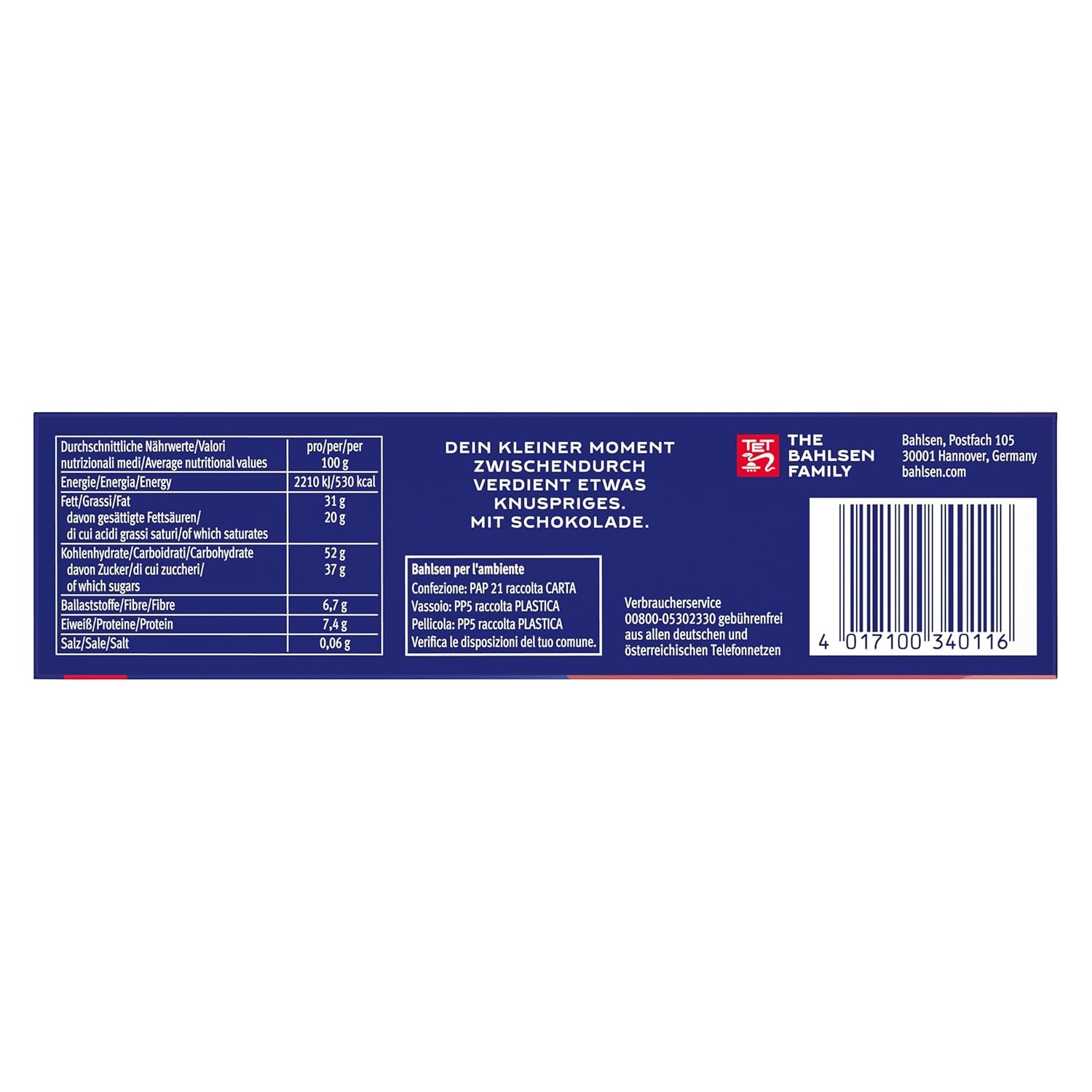 BAHLSEN Edelkräuter-Schokoladenwaffeln - Edelkräuter-Schokoladenwaffel (1 x 97 g)