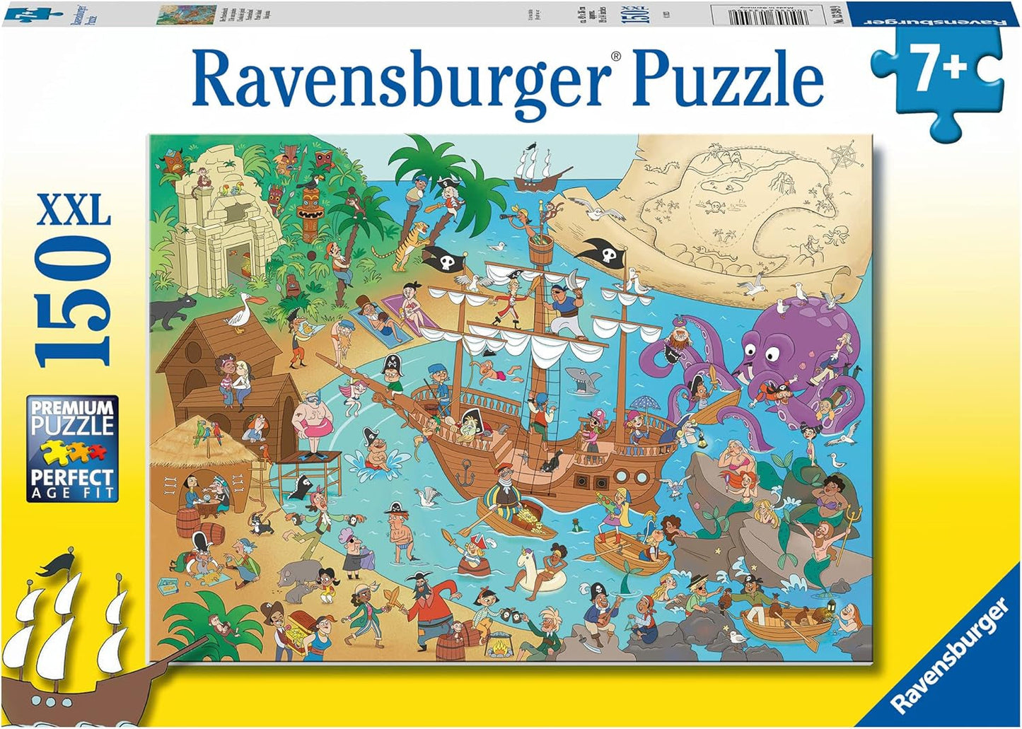 Ravensburger Kinderpuzzle – 13349 Die Piratenbucht – 150-teiliges Puzzle für Kinder ab 7 Jahren Puzzle Naty Shop Standardtitel