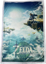 Zelda Sherpa-Decke – Sky Totk – 100 x 150 cm – offizielles Lizenzprodukt, grün, Einzelbetten und Decken HÃ“MADICT Standardtitel