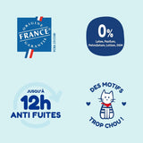 - Windelgröße 1 (2-5 kg) – gesund und extrem saugfähig – 12 Stunden auslaufsicher – ohne unerwünschte Substanzen – hergestellt in Frankreich – erschwinglicher Preis – 120 Wegwerfwindeln