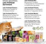 Nassfutter für Katzen Catz Finefood Purrrr Horse Monoprotein Nr. 123, für Katzen mit empfindlicher Verdauung, 70 % Fleischanteil, 6 Boxen x 400 g