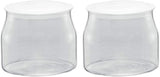 Rommelsbacher JG 1 Ersatzglas für JG 80-1,2 Liter Joghurt- und Frischkäsebereiter mit Deckel (2 Stück) Naty Shop Frischhaltedosen, transparent/weiß, 1 Stück (2 Stück)