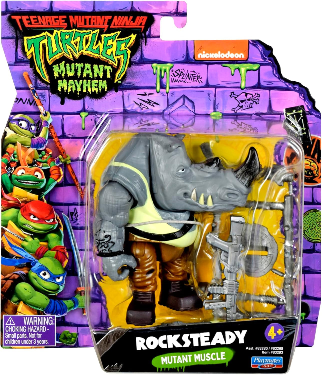 Teenage Mutant Ninja Turtles – Rocksteady Base Figure Actionfiguren Naty Shop