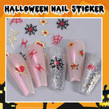 Halloween 3D-Nagelaufkleberstücke, stereoskopische 5D-Nagelaufkleber, Nageldekorationen, Nageldesign-Zubehör