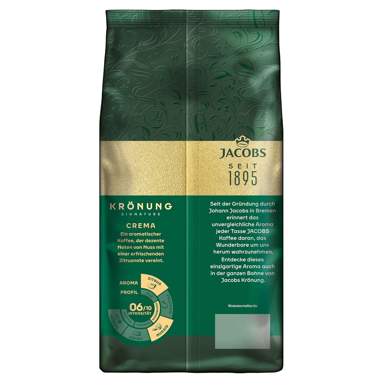 Jacobs Krönung Cream, Ganze Bohnenkaffee, 4er Pack (4 x 1000g)