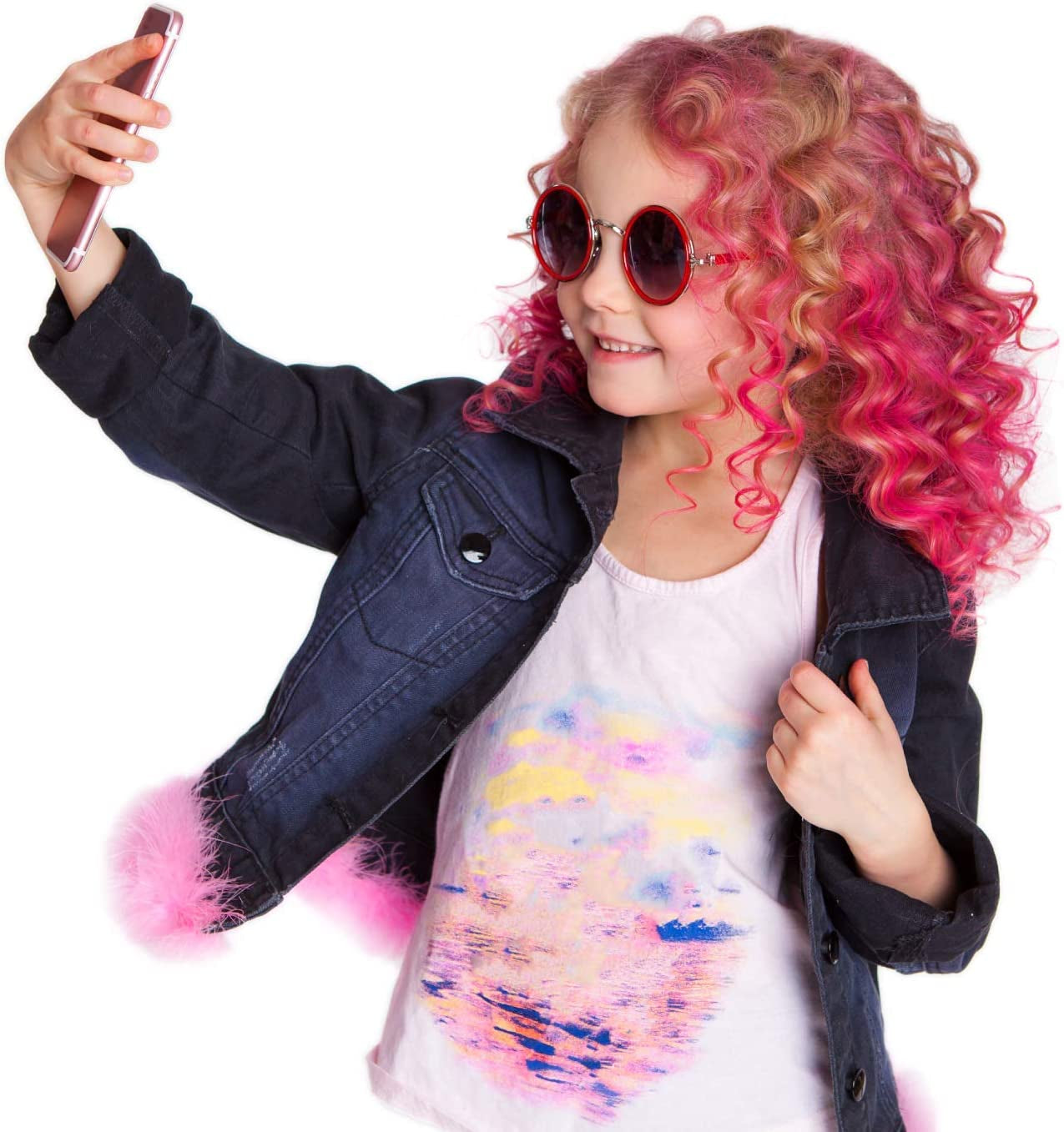 Desire Deluxe Haarkreide-Geschenke für Mädchen, Haarkreide für Haarfärbespielzeug zu Weihnachten, 10 waschbare Haarfärbestifte für Karneval, 3 4 5 6 7 8 9 11 Jahre alte Haarfärbemittel Naty Shop
