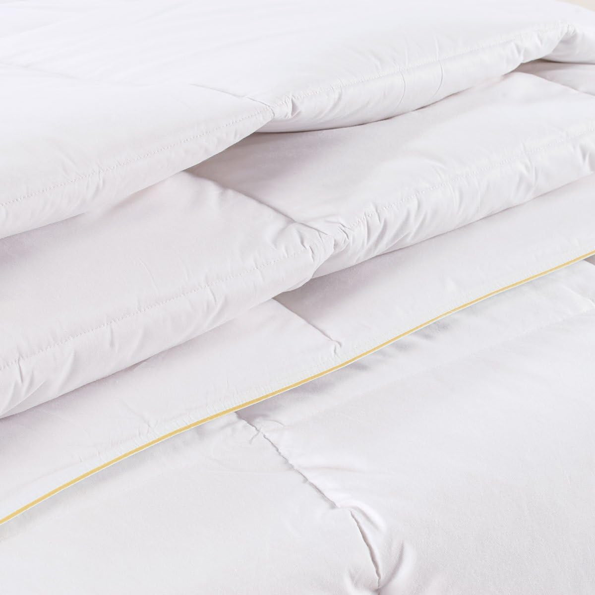 Sancarlos - Vivaldi, Bettdecke 4 Jahreszeiten aus Gänsedaunen, 180 + 120 G/M², 220 x 220 cm, weiß (weiß) Steppdecken und Bettdecken Naty Shop