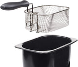 Tristar-Edelstahlfritteuse – mit 2 Liter Fassungsvermögen, Kaltzonenfunktion und einstellbarem Thermostat bis 190 °C, FR-6919, Silber Appliances Naty Shop