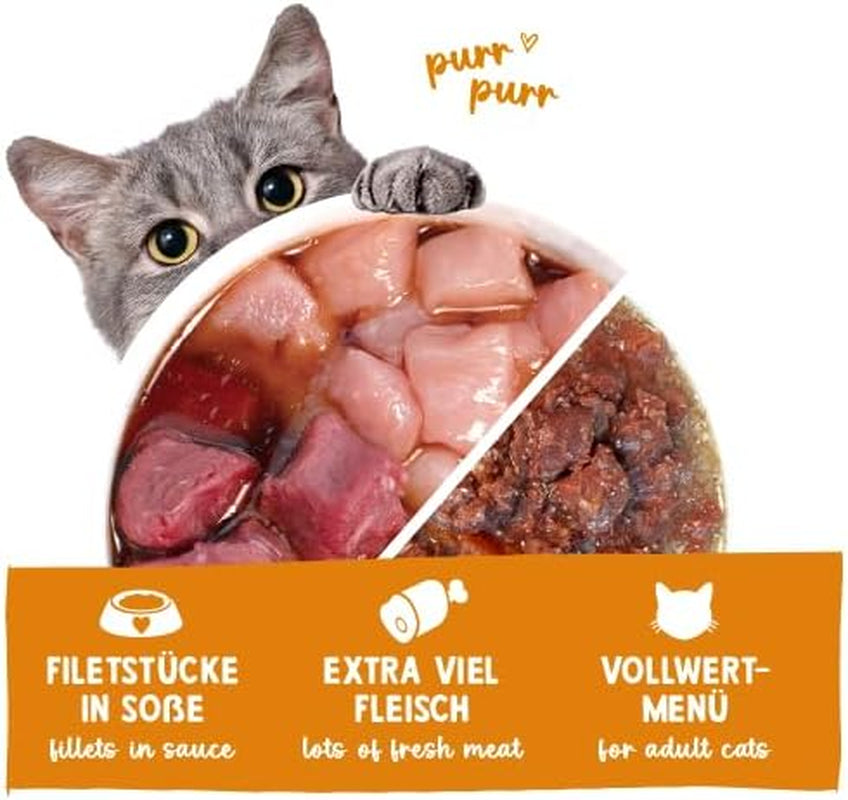 Sanabelle Gourmet Nassfutter im Topf mit Gans und Huhn | 6 x 380g | 2,28 kg