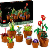 LEGO Icons Mini-Pflanzen, 9 baubare künstliche Blumen, Botanik-Sammlungsset für Erwachsene mit baubaren Terrakotta-Töpfen, Wohndekoration, Geschenk für Frauen und Männer 10329 Bausets Besuchen Sie den LEGO-Store Mini-Pflanzen