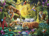 Ravensburger Puzzle 12000696 - Idylle am Wasserauge - 1500 Teile Puzzle für Erwachsene und Kinder ab 14, Tigermotiv-Puzzle Puzzle Naty Shop Altes Design