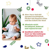 Kindii Natural Balance Feuchttücher für Babys – (1 x 60 Stk.) Feuchttücher für Babys und Kinder – Schützend, Aloe Vera, zarter Duft – 60 Stk.