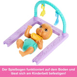 Barbie Skipper-Puppe und Kinderzimmer mit Zubehör, einschließlich Zwillingspuppen, 1 Kinderbett, 1 Schaukel, 1 Wippe und mehr, HXM99 Naty Shop Dolls