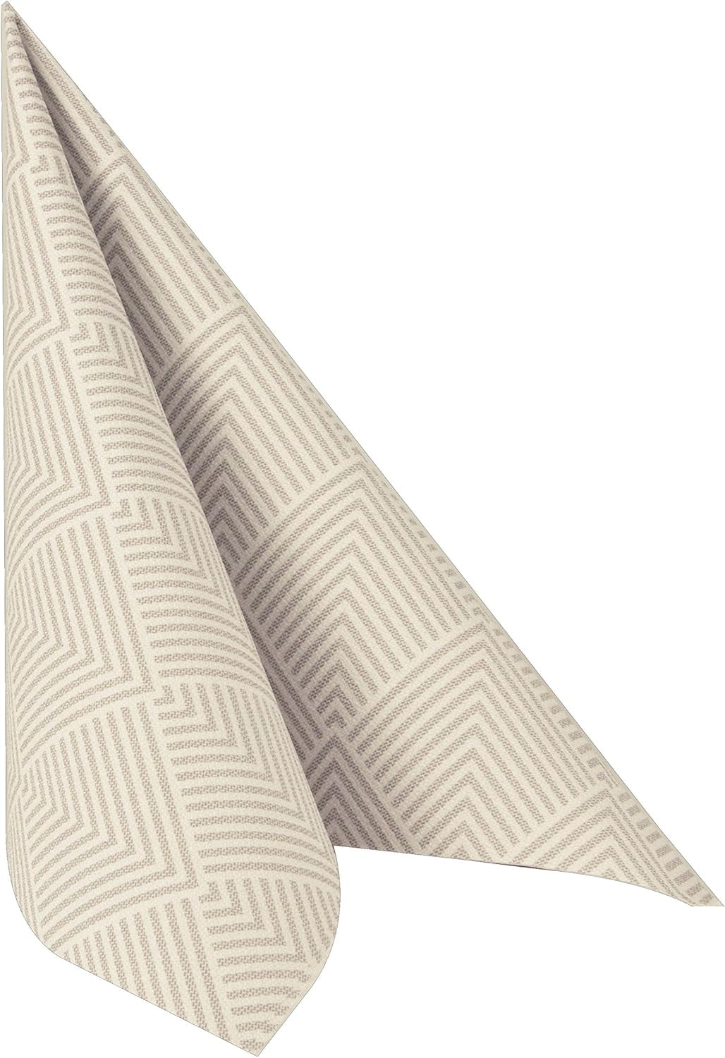 Papstar, 50 Servietten „ROYAL Collection“ 1/4-Falz 40 cm x 40 cm „Elegance“ braun, #86498 (2er Pack)