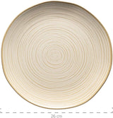 MÄSER 931512 Nottingham Vintage Series Tafelservice für 4 Personen, Kombiservice aus 20 Teilen mit unregelmäßigen runden Formen im Retro-Look, Fliese, Beige
