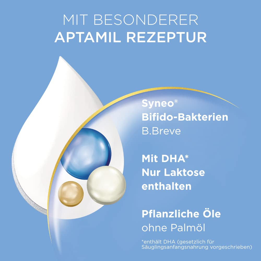 Aptamil Care PRE – Anfangsmilch von Geburt an, Mit DHA & Comfort – Spezialnahrung von Geburt an, Zum Diet Management, Bei Koliken, Blähungen & Verstopfungen, Palmöl, Milchpulver, 1x 800 g