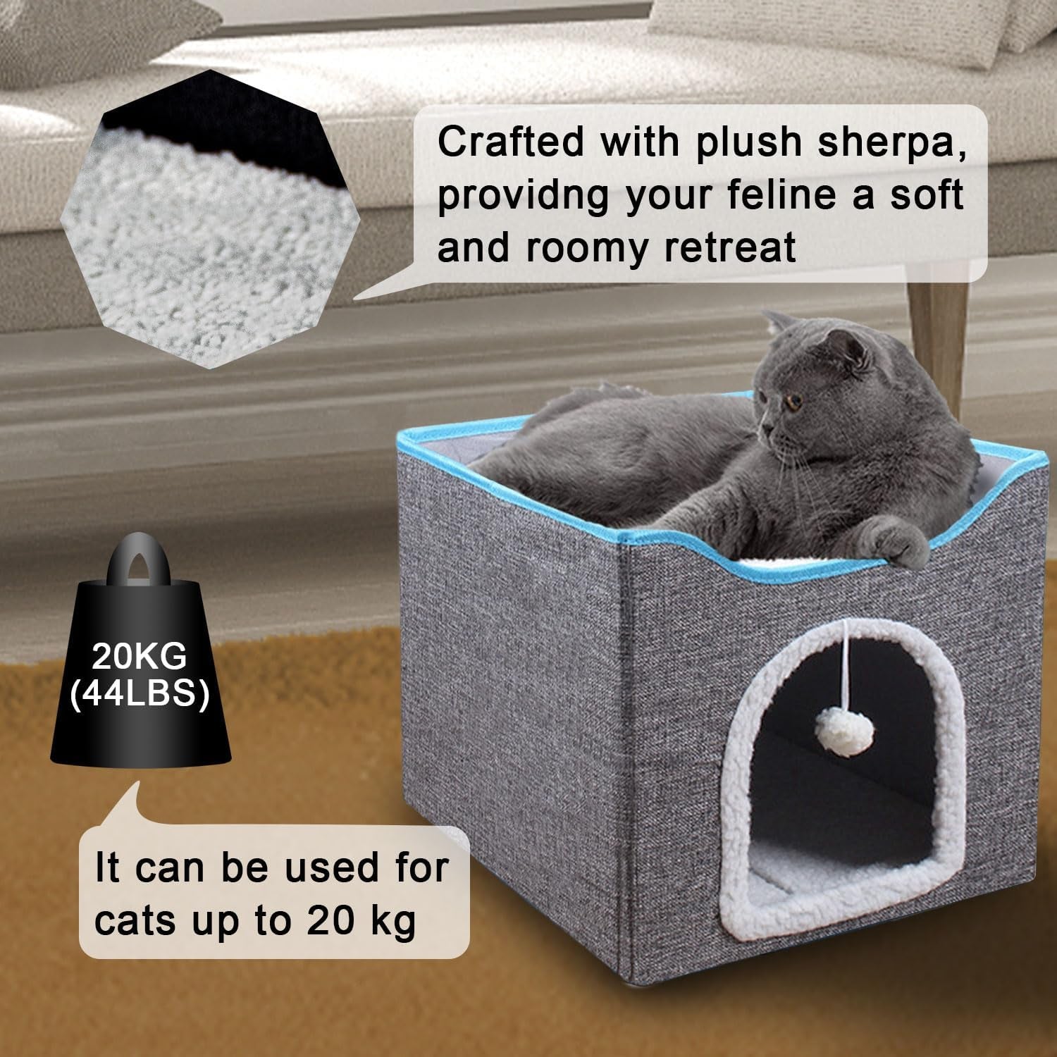 Decken und Möbel, Haustiere, Höhlen und Häuser, Katzen, Betten für Katzen, Katzenbetten, Matratzen