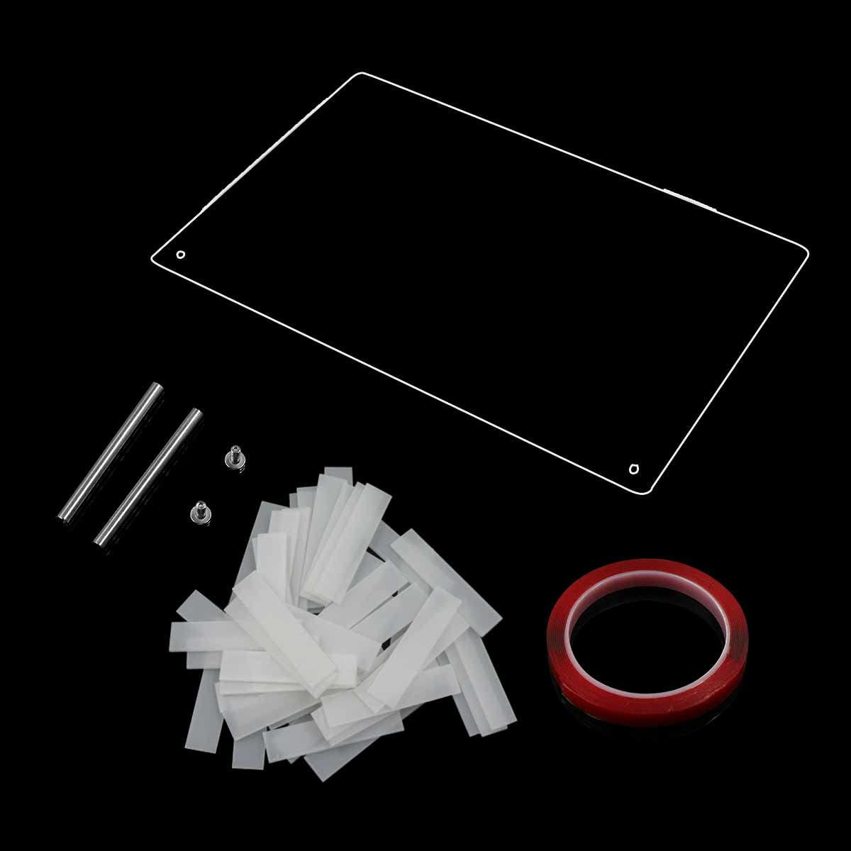 Acrylglas-Nagel-Display-Panel mit Display-Streifen und Nano-Kleber, Nagelspitzen-Display, transparente Nail-Art-Farbkarte, Nail-Art-Display, Nagelübungs-Display (transparent)