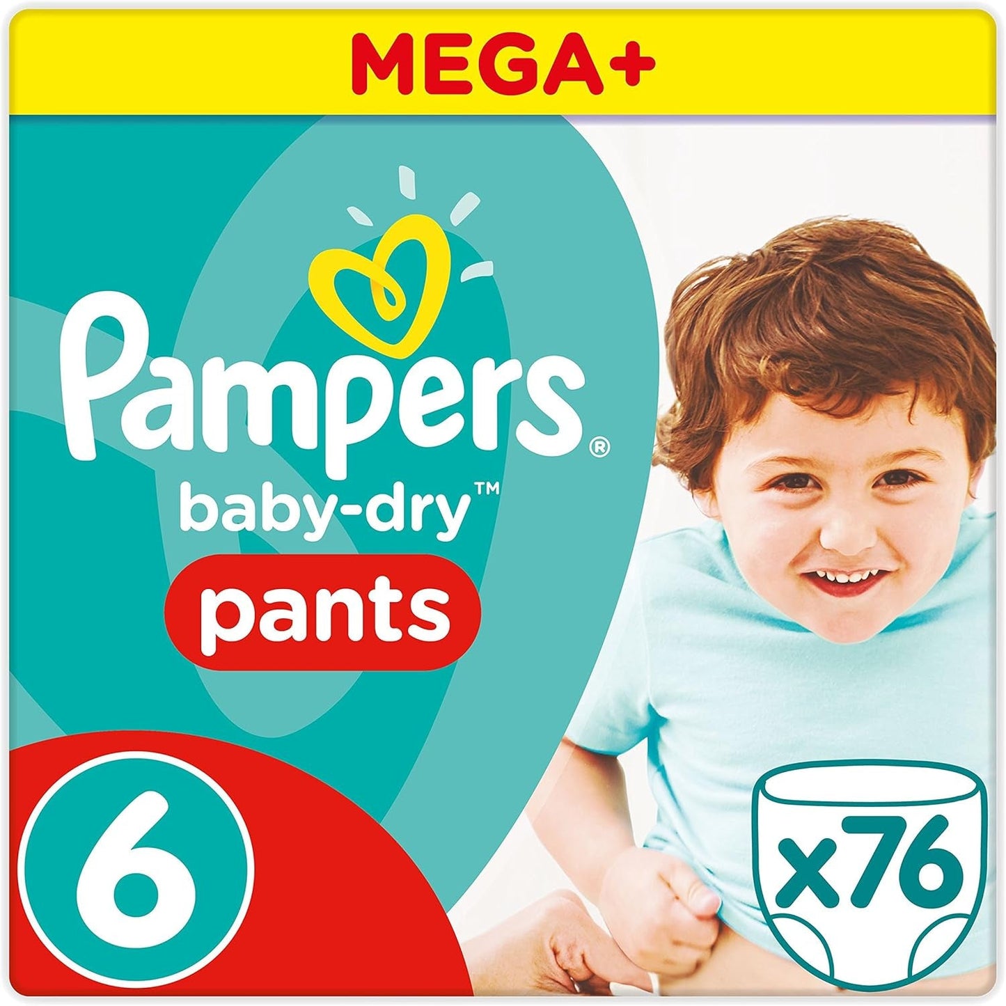 Pampers (alte Version), Höschen, Größe 4, 9 kg–15 kg, Dreierpack (1 x 88 Windeln)