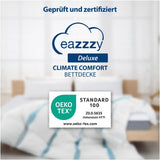 Genius Eazzzy Climate Comfort Steppdecke 155 x 220 cm, faserdicht, leichte Steppdecke für alle Jahreszeiten, atmungsaktive Steppdecke, angenehme Temperatur zum Schlafen, Steppdecke für alle Jahreszeiten Steppdecken und Bettdecken Naty Shop
