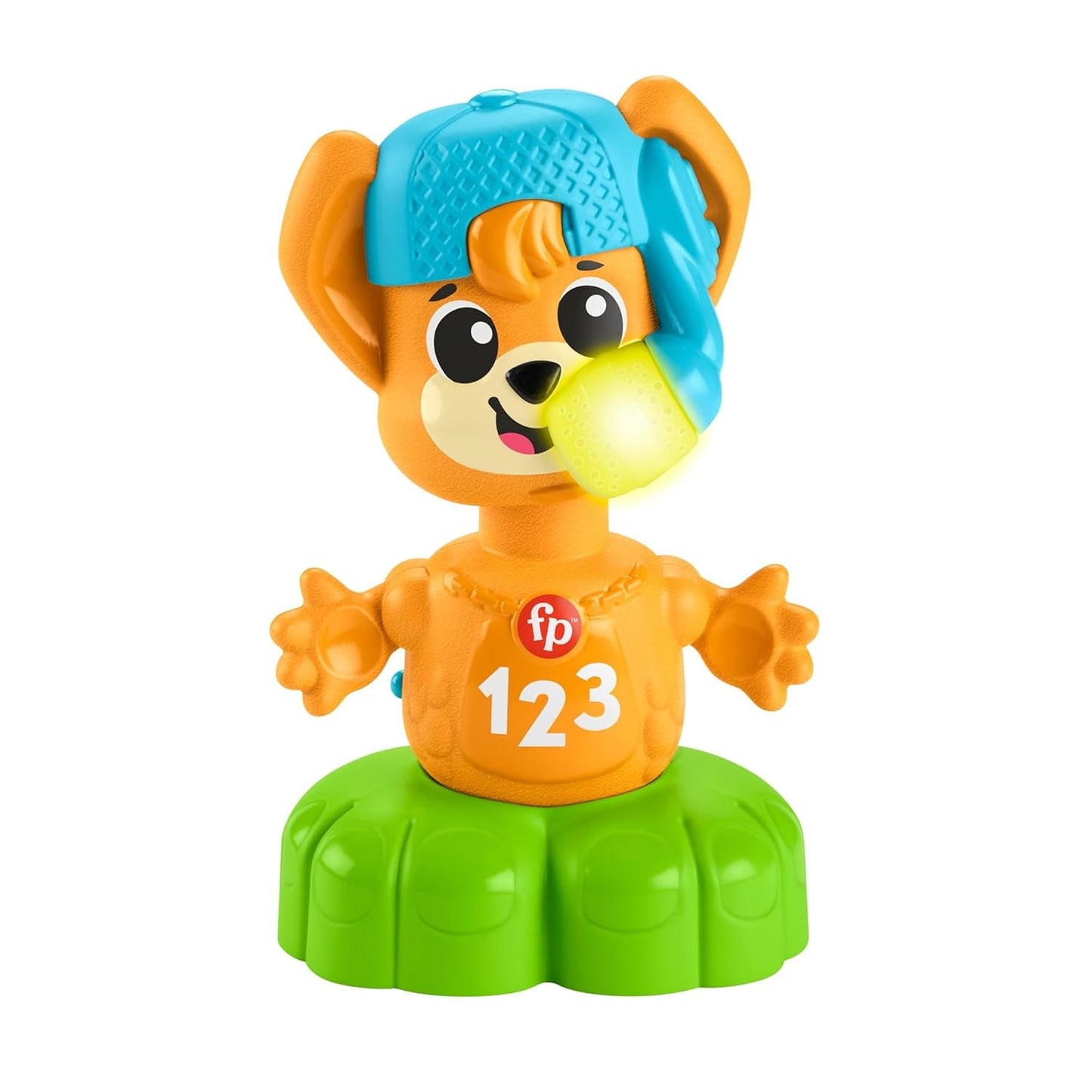 Fisher Price Animal Band Rino der Fuchs lernt Gegensätze, interaktiver Fuchs zum Lernen durch Bewegung, bunte Lichter, Lieder und Geräusche, Babyspielzeug, 9+ Monate, HYL02 Babyspielzeug Naty Shop Standardtitel