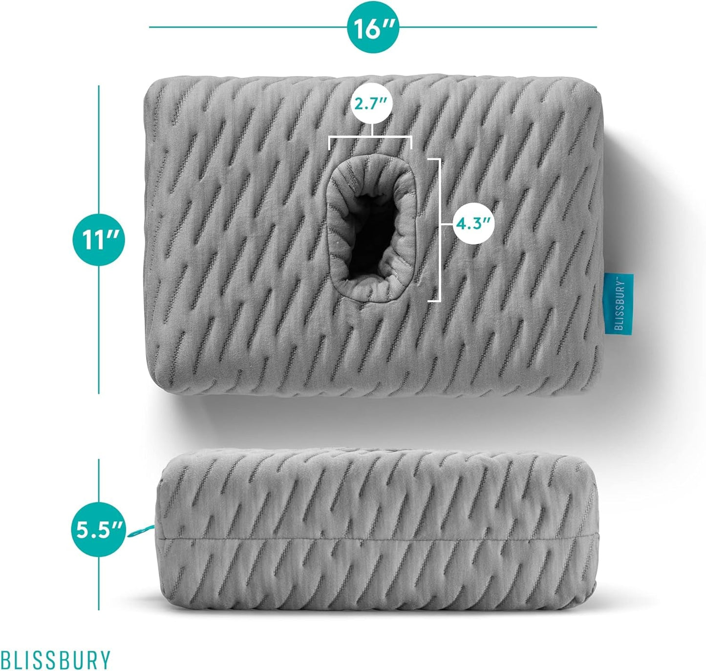 BLISSBURY Mini-Ohrkissen für Menschen mit Ohrenschmerzen Naty Shop Standardkissen