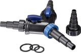 OASE 56668 Y-Verteiler 1 1/2 Zoll, Schwarz – Wasserverteiler, Universal-Stufenanschluss, Verteiler, Pumpenzubehör