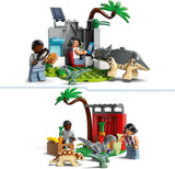LEGO Jurassic World Rettungszentrum für Baby-Dinosaurier, Set mit kleinen Dinosaurierfiguren, darunter Triceratops, Ankylosaurus und Velociraptor, Baugeschenk für Jungen und Mädchen ab 4 Jahren 76963 Bausätze Besuchen Sie den LEGO-Store