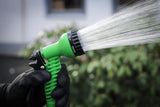 BGS DIY 70903 | Wasserschlauch | Textil | Flexibel | mit Gartendusche mit 7 Funktionen | 3-10 m