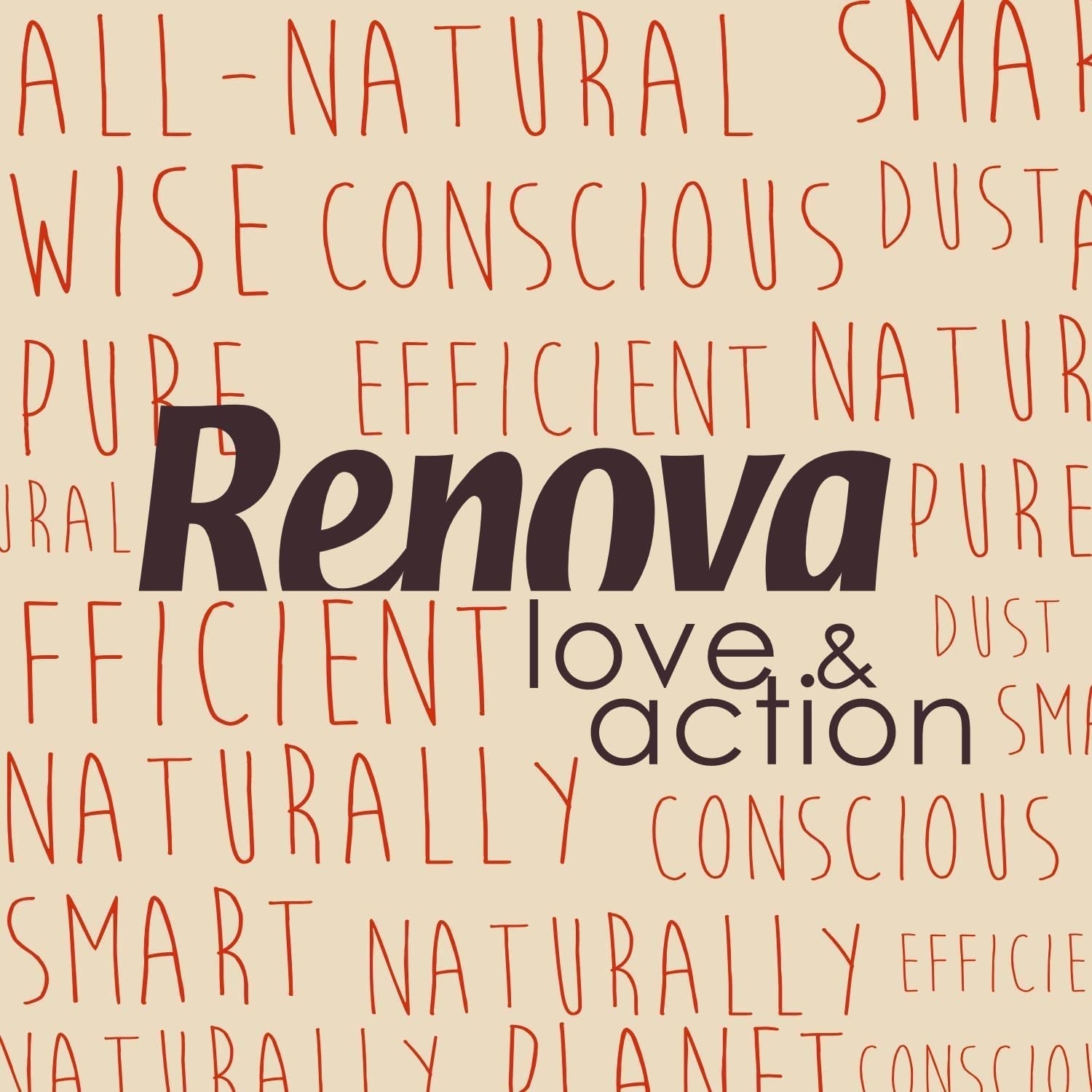 Toilettenpapier Renova Eco Love & Action, 4 Stück