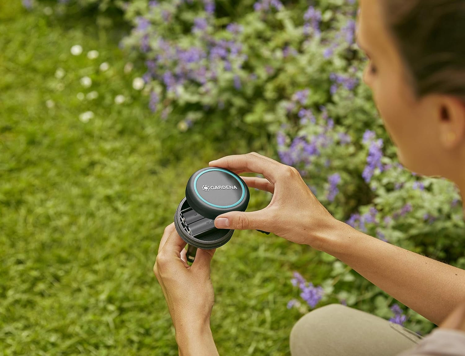 Gardena Verlängerungskabel (10 m) für Regensensor und Bodenfeuchtesensor, Verbindungskabel mit Easy Click System, verlängerbar bis 105 m, für ober- und unterirdischen Einsatz (01868-20)