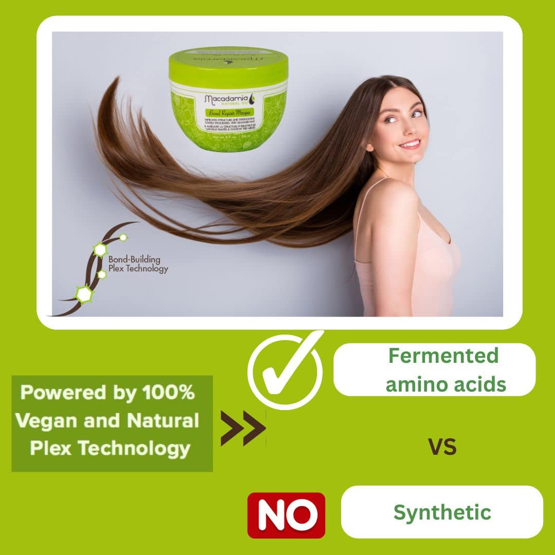 Die Bond Repair Mask hilft, überbeanspruchtes, geschädigtes Haar zu revitalisieren und zu stärken, formuliert mit Aminosäuren aus der Natur – vegane und natürliche Plex-Technologie. Naty Shop Haarmaske