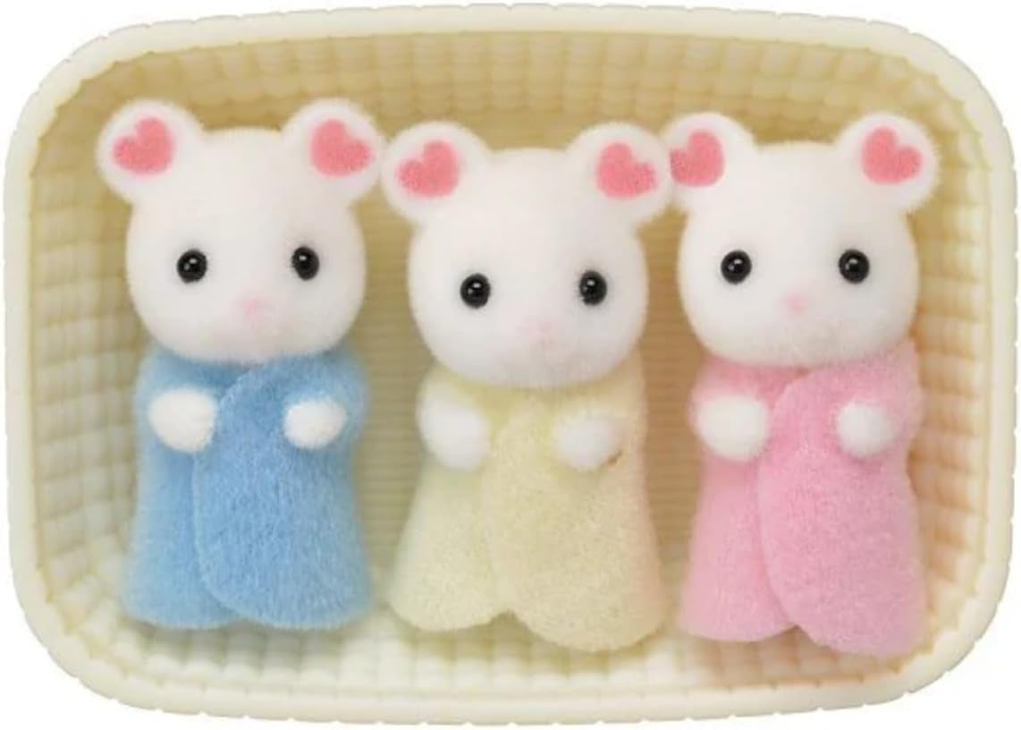 Sylvanian Families L5337 Marshmallow-Maus-Drillinge – Puppenhausfiguren Naty Shop Dolls