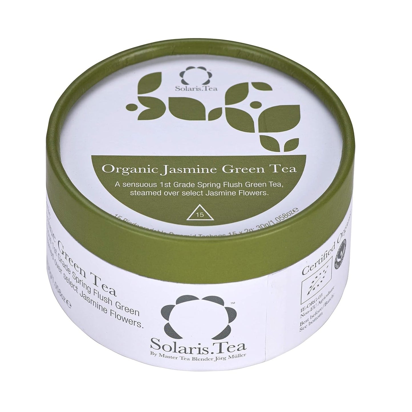 Bio-Jasmin-Grüntee, 15 Seidenteebeutel, 1 Packung (1 x 30 g)