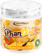 Ironmaxx Phantasty - Cremiger Pfirsich 250G Dosis | Veganes Geschmackspulver mit echten Frucht- oder Nussstückchen | Perfekter Zuckerersatz Süßstoffe Naty Shop 250 G (1Er Pack) Mango Vanilla Dream