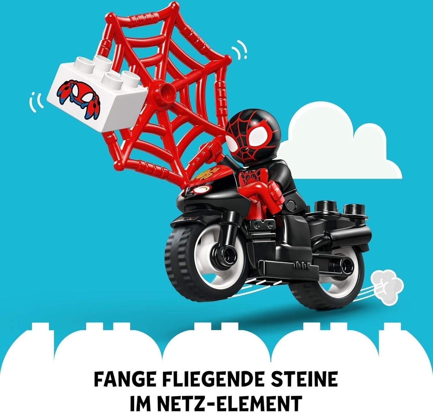 LEGO DUPLO Marvel Spins Motorcycle Adventure, Fantasy-Spielset zur TV-Serie Spidey und seine Superfreunde, Lernspielzeug zum Bauen und Umbauen für Kinder ab 2 Jahren 10424 Bausets Besuchen Sie den LEGO-Store