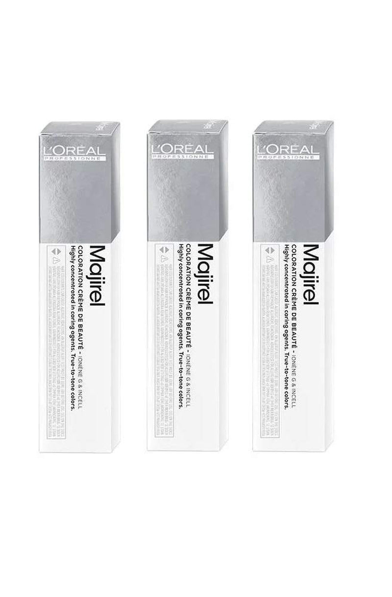 3x Loreal Majirel 7.0 Intensive Farbe für mittelblondes Haar – 50 ml Haarfärbemittel Naty Shop Standardtitel