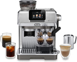 De'Longhi La Specialista Arte EC9155.MB Siebträger-Espressomaschine mit Mahlwerk, 8 Mahlgradeinstellungen, 15 bar Druck, 3 Temperatureinstellungen, Milchaufschäumer, 1550 W, 1,7 l Tank, Edelstahl/Schwarz, inklusive Barista-Kit