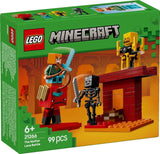 LEGO Minecraft Lava Duel of the Deep, Spielzeug für Videospielfans, Festung mit Minifiguren einschließlich Alex, Skeleton Wither, Lohe und Strider, Geschenk für Mädchen und Jungen ab 6 Jahren 21266 Bausets Beuche den LEGO-Store
