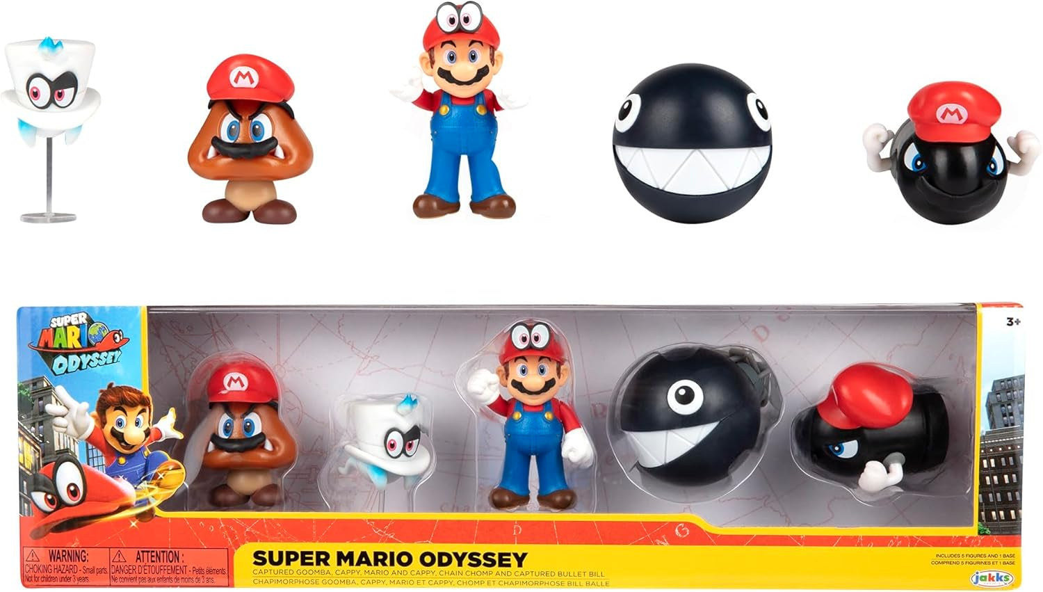 Ksruee Super Mario Mario Odyssey 5,6 cm Pack Actionfiguren Naty Shop Standardtitel