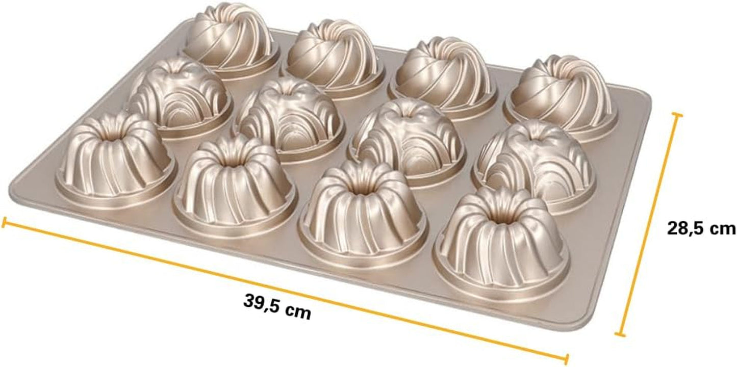 Birkmann, Contoura, Gugelhupfblech Violett, Backform Aus Aluguss, Mit Antihaftbeschichtung Und Rezept, 887077 Formen und Bleche zum Backen Naty Shop