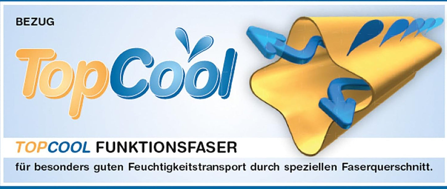 Traumnacht Topcool Kissen, mit atmungsaktiven Funktionsfasern, 80 x 80 cm, Öko-Tex zertifiziert, hergestellt nach dem deutschen Qualitätsstandard Naty Shop Standardkissen