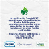 Regina Toilettenpapier aus weichem Bambus, 40 Rollen, 3 Schichten, 160 Blatt, natürliche Weichheit für Ihre Haut, Toilettenpapier aus Bambusfaser, Papierverpackung, FSC-Zertifikat